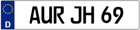 Trailer License Plate